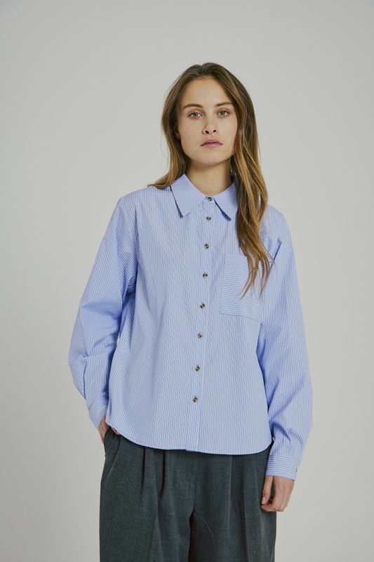 Daria Shirt Light Blue Stripe 