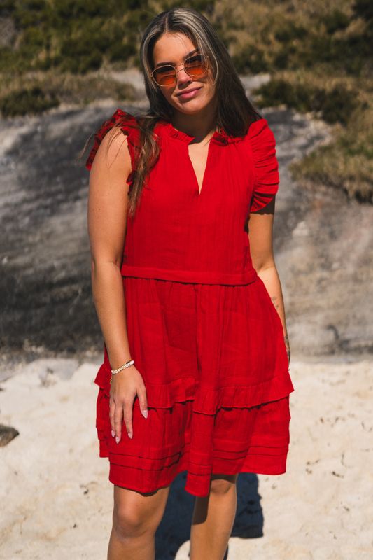 Ellie Dress Summer Red 