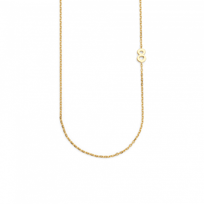 Hovedbilde Big Number Necklace Gold - 50L - 8