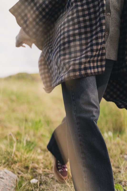 Tableau Poncho Brown Check 