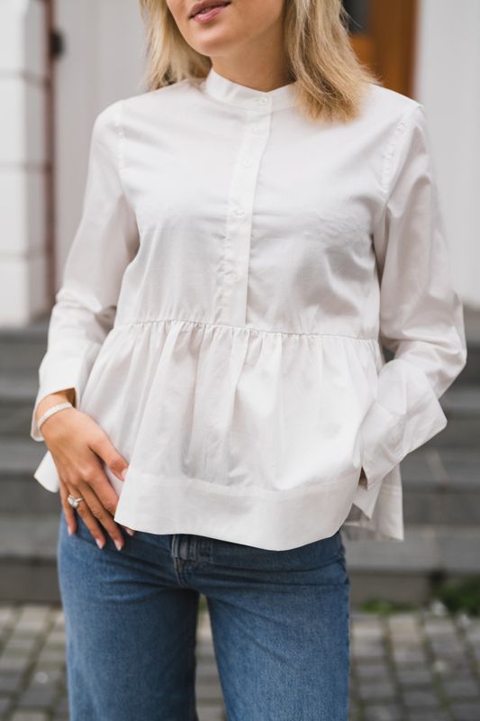Salsy LS Shirt Star White 