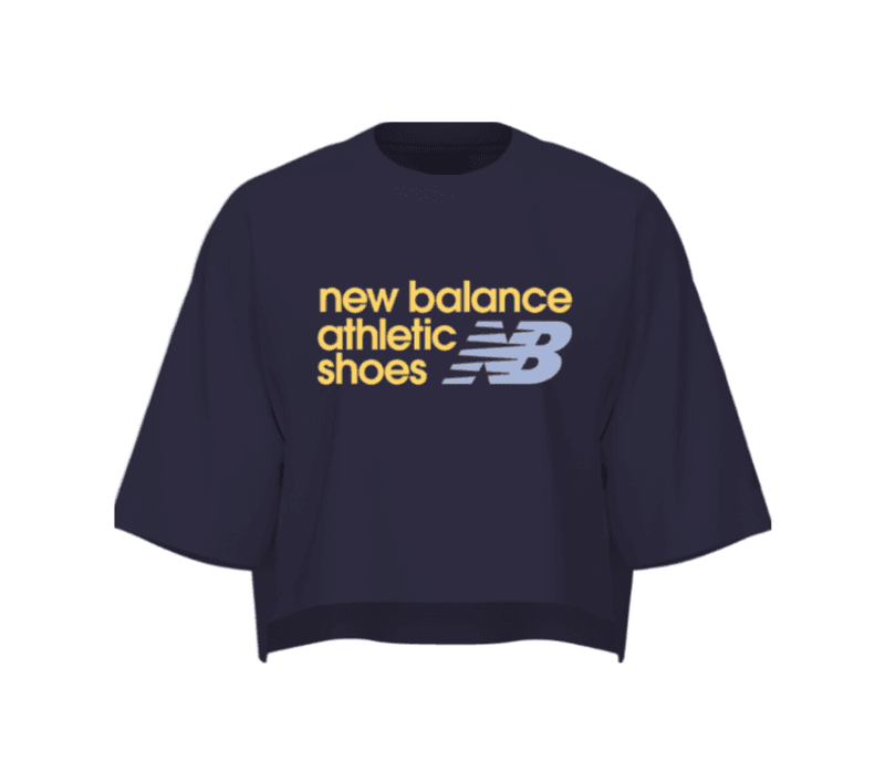 Athletics Premium Chest Logo Cropped T-Shirt Boysenberry