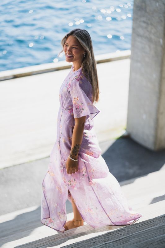 Miller 25 Print Dress Pink 