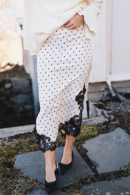 Hovedbilde Ameli Dot Lace Skirt Offwhite 
