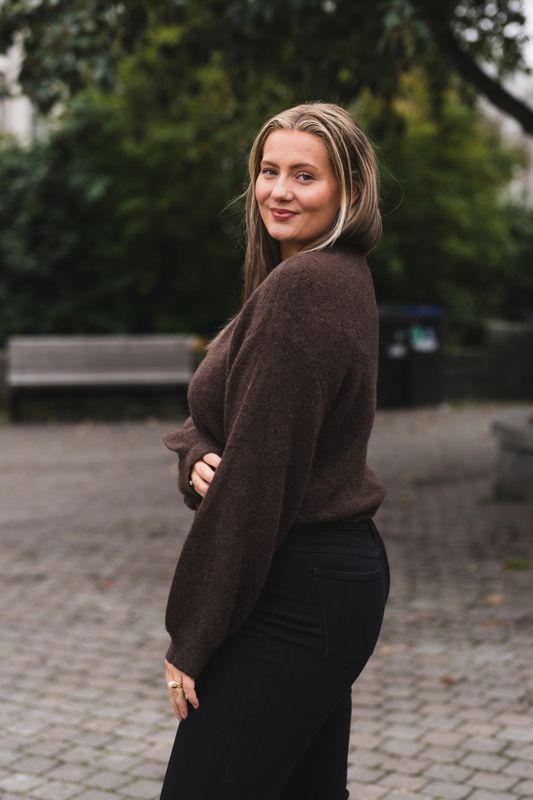 Bondie Hope Cardigan Hot Fudge 