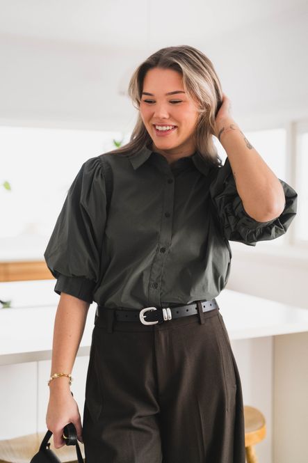 Hovedbilde Etta Poplin Shirt Army 