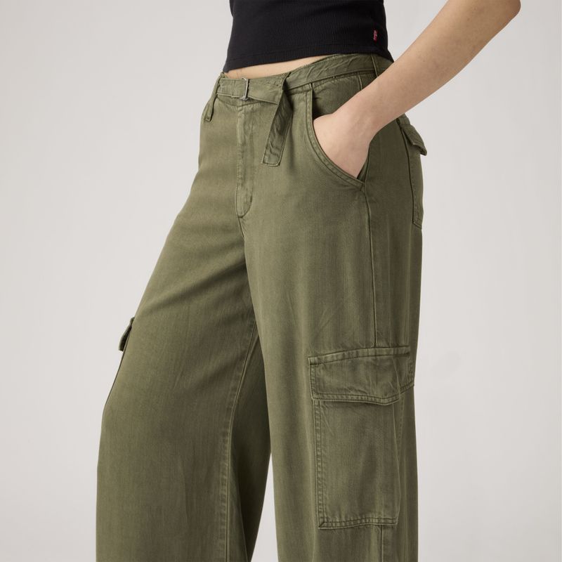 Baggy Dad Cargo Drapey Ivy Green 
