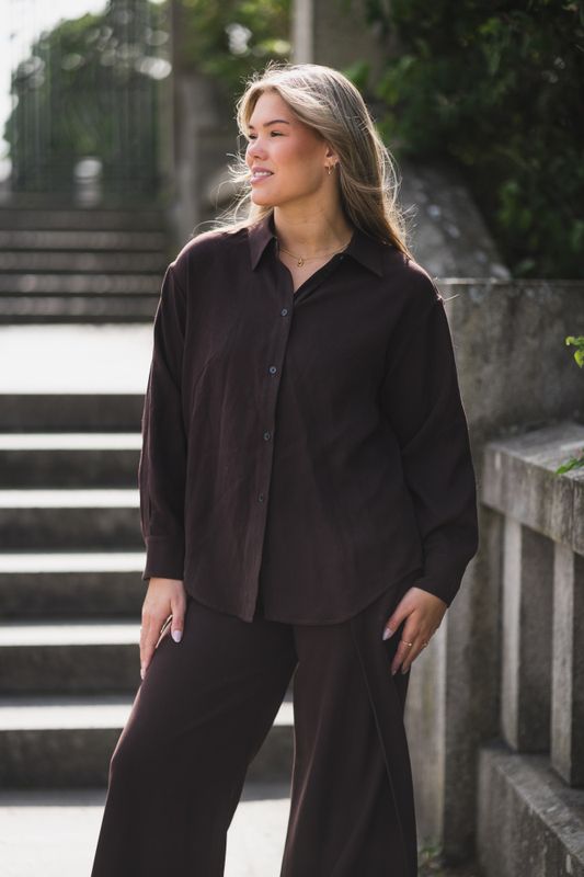 Iris Shirt Dark Brown 