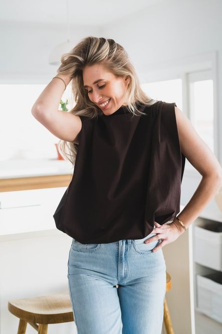 Hovedbilde Idris Top Marron Fonce 