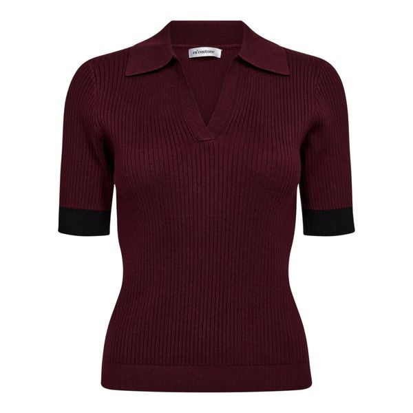 Hovedbilde Bonny Polo SS Knit Winered 