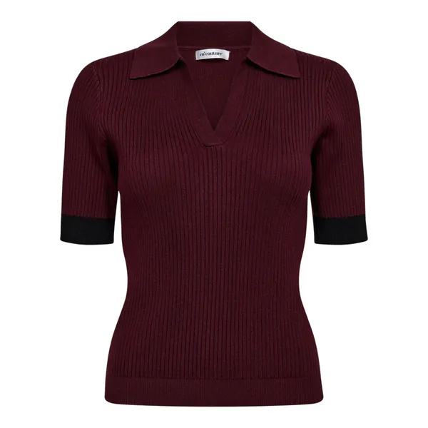 Hovedbilde Bonny Polo SS Knit Winered 
