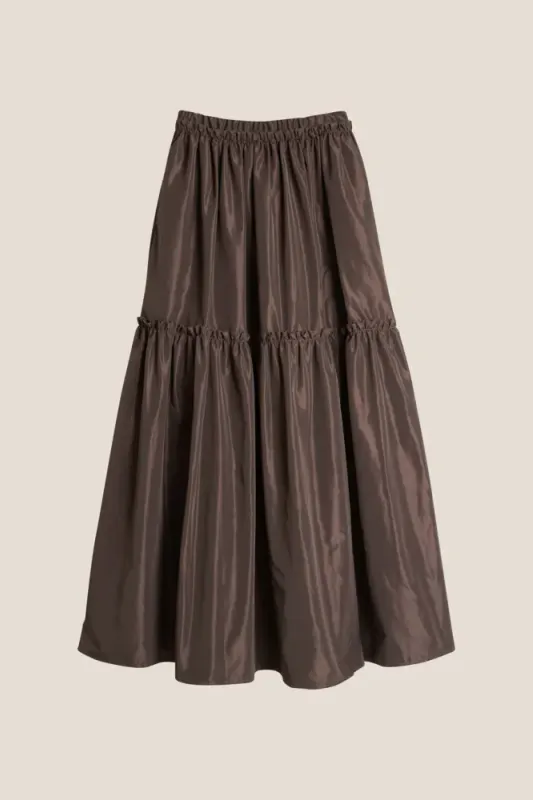 Hay 25 Solid Skirt Brown 