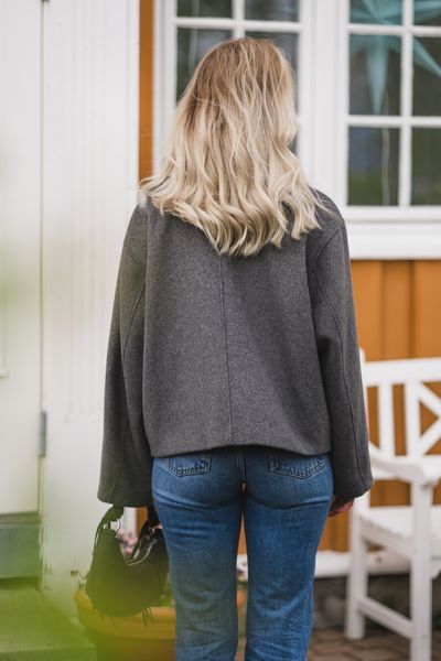 Hovedbilde Hamra Wool Jacket Grey Melange 