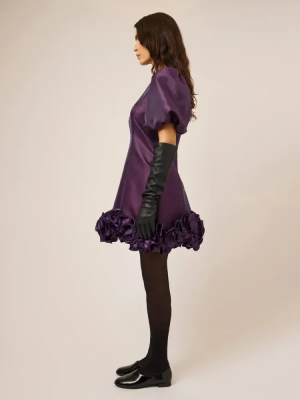 Elina Wave 2/4 Dress Shadow Purple 