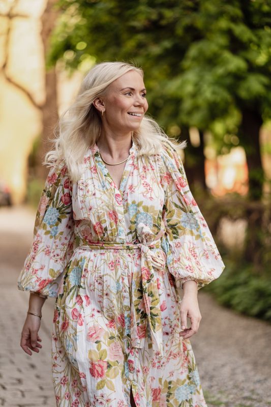 Bohemian Belt Dress Flower Field 