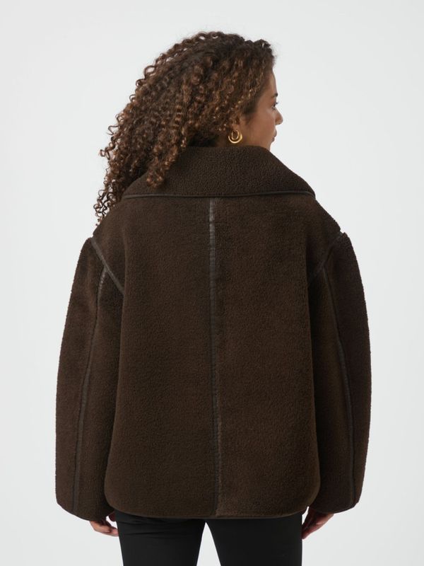 Edmund Teddy Jacket Dark Brown - Vakre Vene