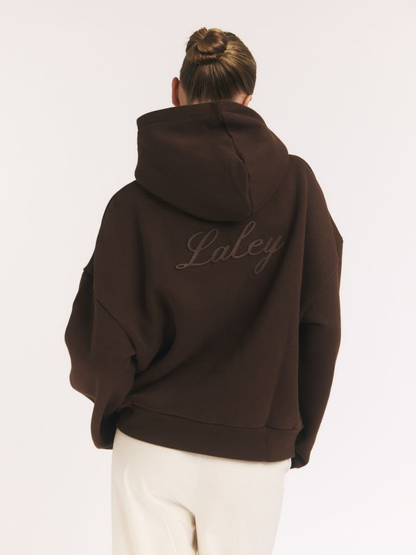 Back Logo Hoodie Brown 