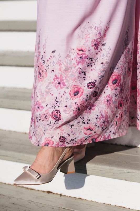 Silfi Flower Print Dress Dusty Rose 