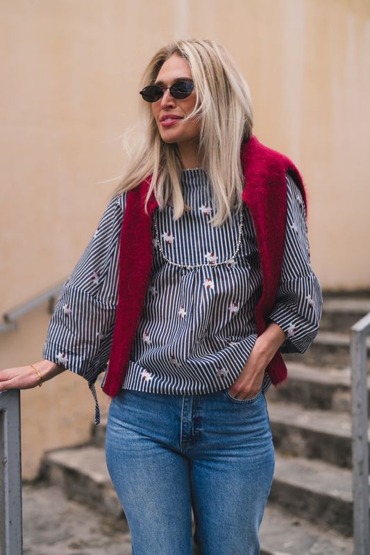 Pristina Blouse Indigo 