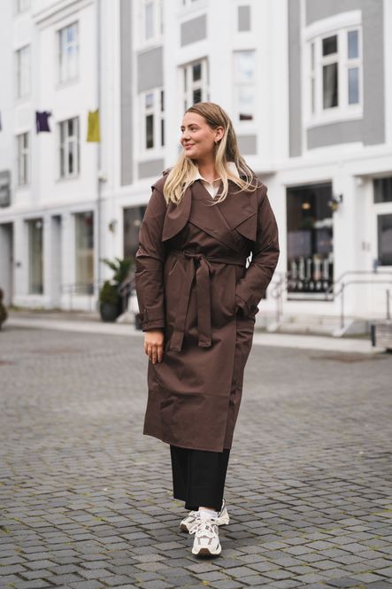 Hovedbilde Regndråpe Trench Coat Brown