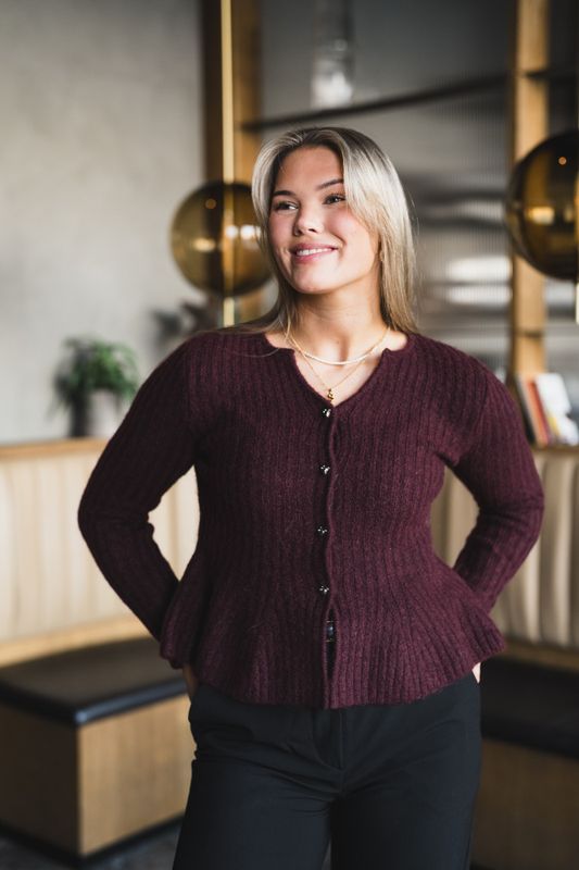 Dolly LS Knit Cardigan Port Royale 