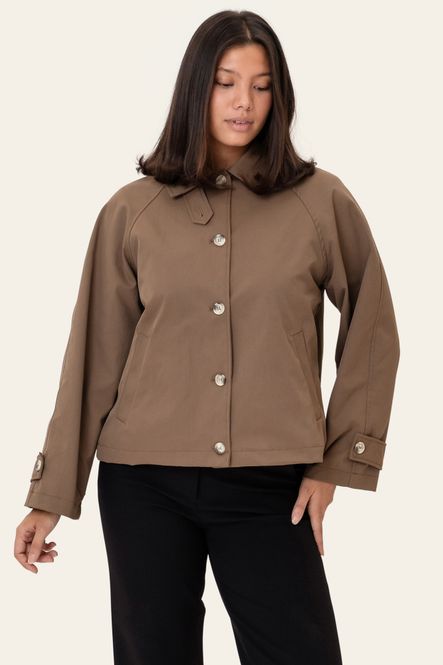 Hovedbilde Avaic Short Trenchcoat Dark Brown 