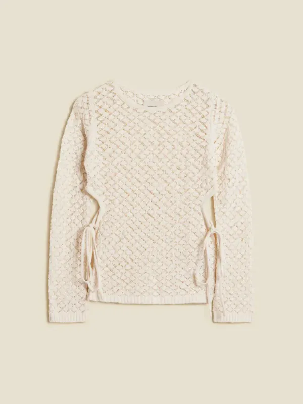 Cecilia Knit Long Sleeve Ecru 