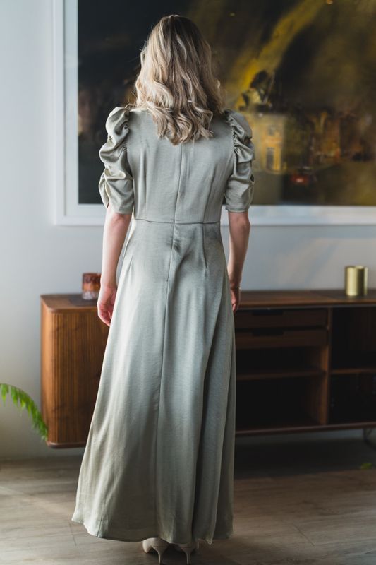 Benuti Solid Dress Light Green 