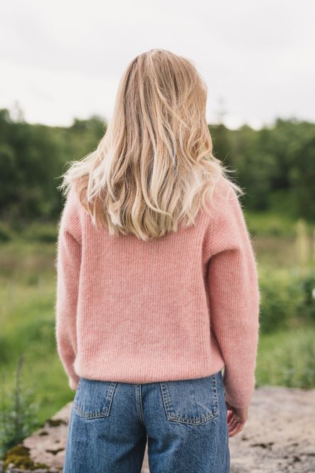 Hovedbilde Amalie Cardigan Misty Rose 