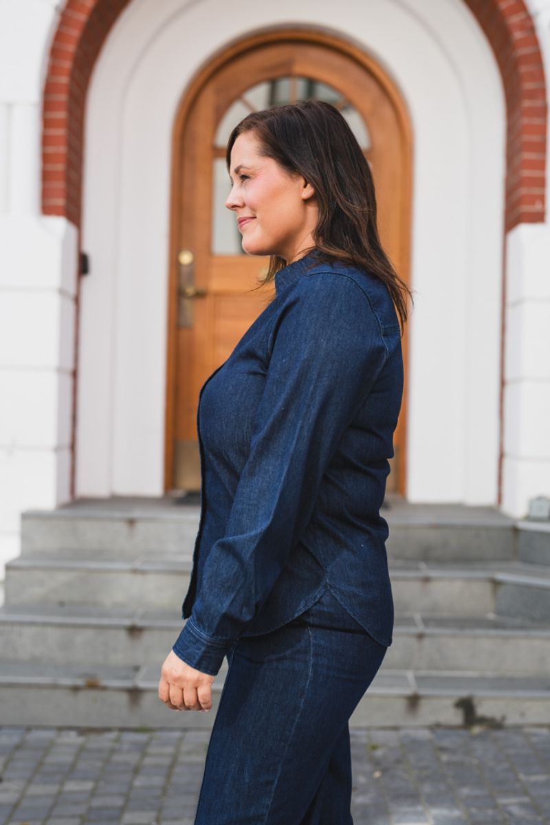 Sarafia Shirt Rinse Blue Denim 