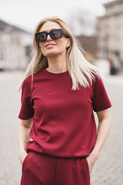Hovedbilde Vincent Karmen T-Shirt Cabernet 