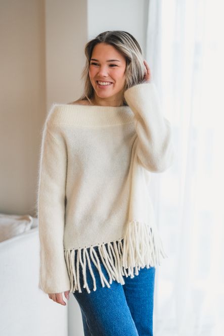 Hovedbilde Gine Chunky Sweater Bright White 