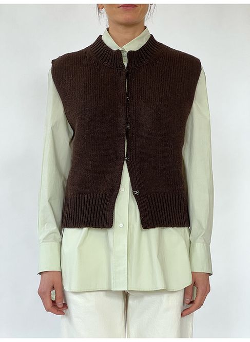 Hovedbilde Kalyanee Vest Chocolate 