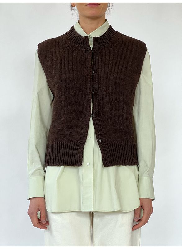 Kalyanee Vest Chocolate 
