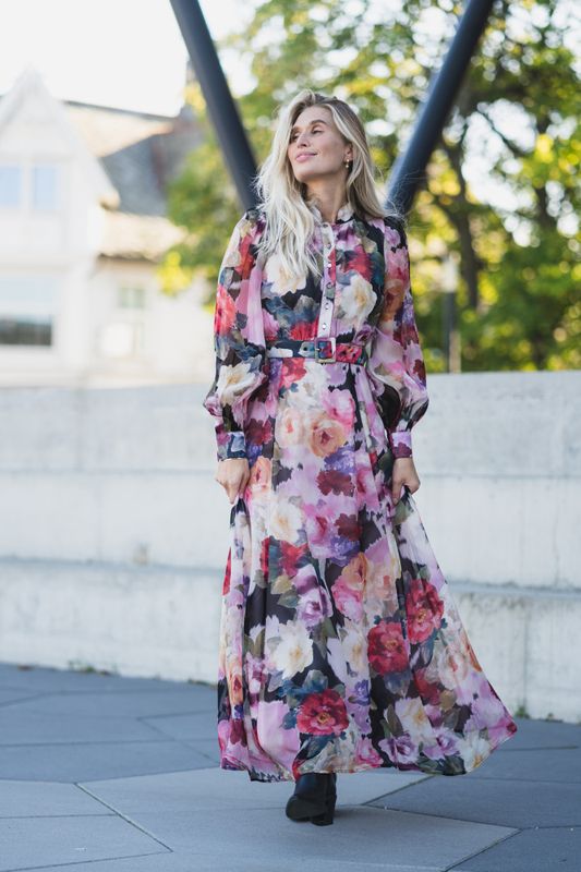 Organza Belt Dress Winter Breeze