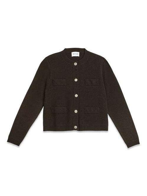 Hovedbilde Vusala Cardigan Dark Brown 