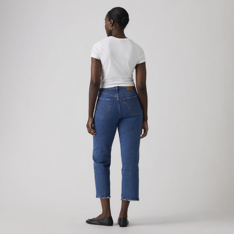 Ribcage Straight Ankle Jeans Jazz Pop