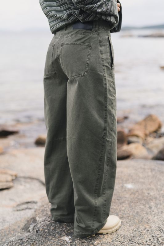 Ruby Barrel Trousers Dark Green 