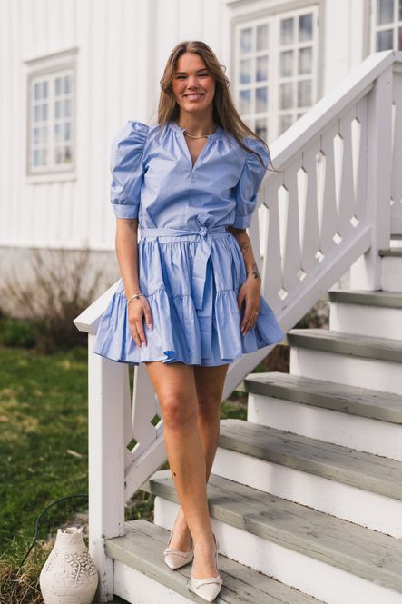 Hovedbilde Tabbie Poplin Dress Light Blue 