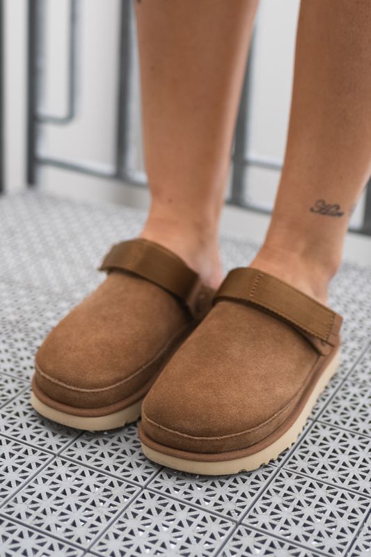 W Goldenstar Clog Chestnut 