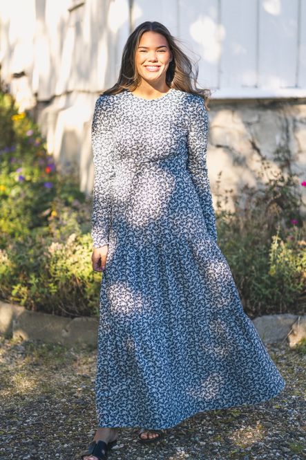 Hovedbilde Dora Dress Navy Rosehip Print 