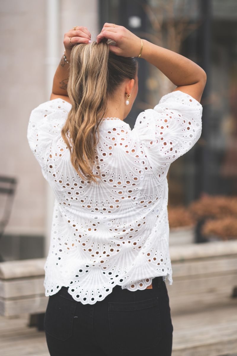 Naya Anglaise SS Shirt White 