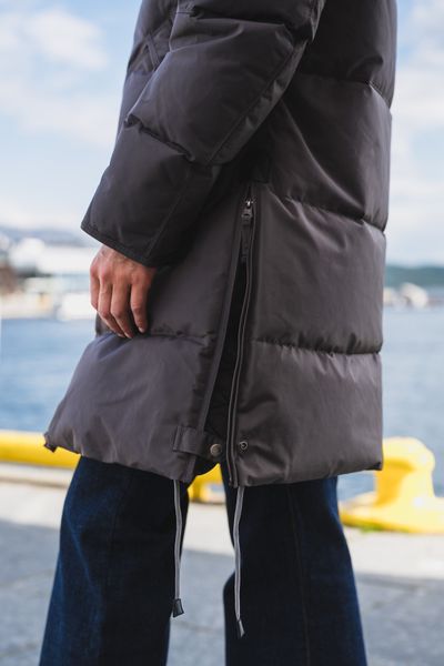 Hovedbilde Longbear Hooded Down Coat Earth Brown 