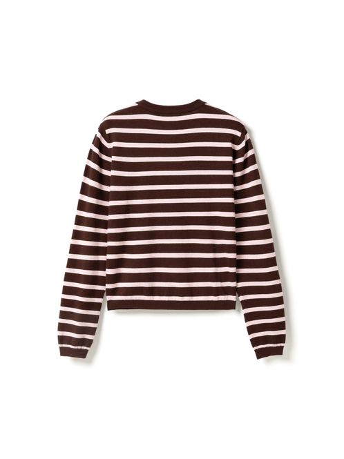 Hovedbilde Muna LS Knit Dannia Blush Chocolate Stripe