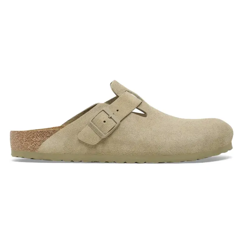 Boston Suede Leather Faded Khaki 