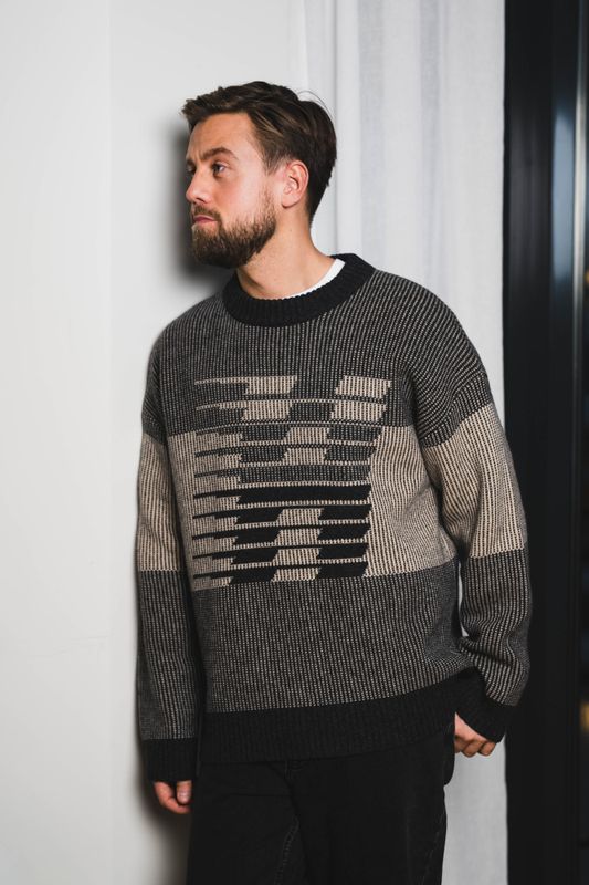 Ski Logo Crew Dark Grey Mix 