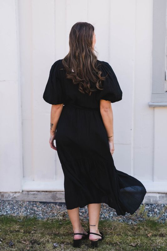 Margarita Crepe Dress Black 