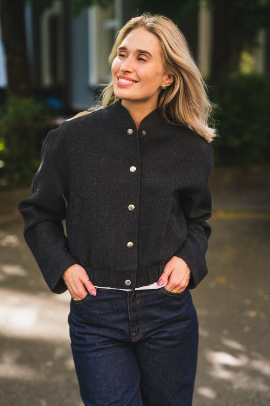 Seba Jacket Dark Grey Melange 