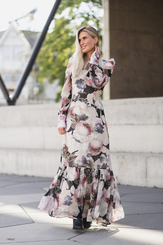 Organza Maxi Dress Fluid 