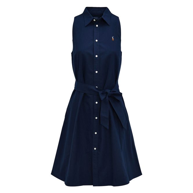 Hovedbilde Cotton Oxford Sleeveless Shirt Dress Newport Navy ...